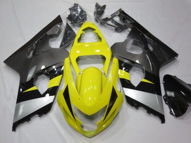 2004-2005 Suzuki GSXR 600 / GSXR 750 Motorcycle Fairings - Yellow Silver Grey Black UK Manufacturers