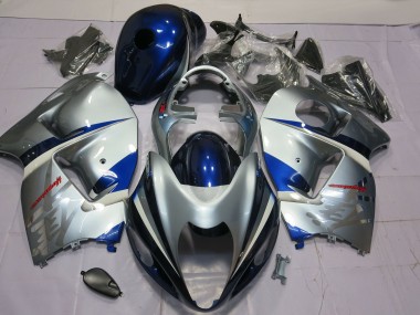 1996-2007 Suzuki GSXR 1300 Motorcycle Fairing - Silver Blue UK Manufacturers
