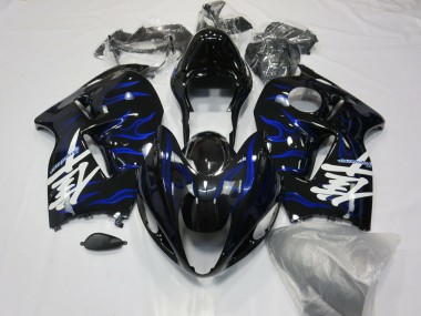 1996-2007 Suzuki GSXR 1300 Motorcycle Fairings - Blue Swirl UK Manufacturers