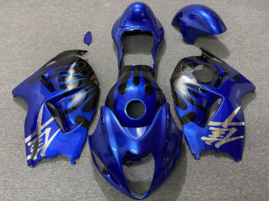 1996-2007 Suzuki GSXR 1300 Motorcycle Fairings - Deep Blue and Black UK Manufacturers