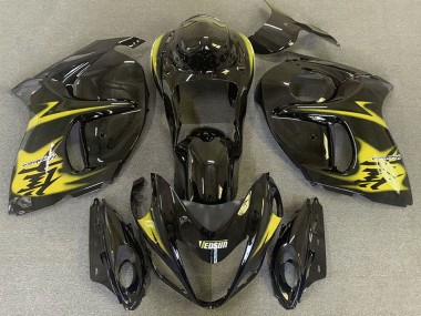 2008-2020 Suzuki GSXR 1300 Motorcycle Fairings - Glossy Black Yellow UK Manufacturers