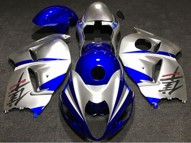1996-2007 Suzuki GSXR 1300 Motorcycle Fairings - Silver Blue UK Manufacturers