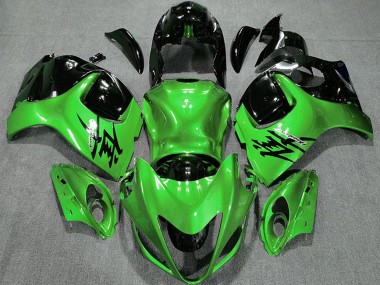 2008-2020 Suzuki GSXR 1300 Motorcycle Fairings - Glossy Green and Black UK Manufacturers