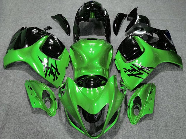 2008-2020 Suzuki GSXR 1300 Motorcycle Fairings - Glossy Green and Black UK Manufacturers