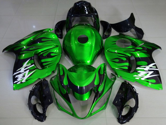 2008-2020 Suzuki GSXR 1300 Motorcycle Fairings - Glossy Green Black UK Manufacturers
