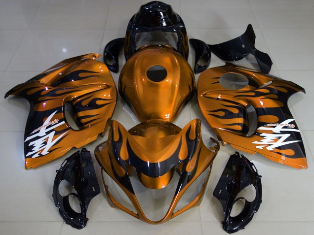 2008-2020 Suzuki GSXR 1300 Motorcycle Fairings - Glossy Orange Black UK Manufacturers