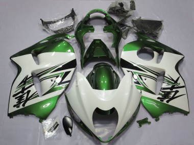 1996-2007 Suzuki GSXR 1300 Motorcycle Fairings - Glossy White Green UK Manufacturers