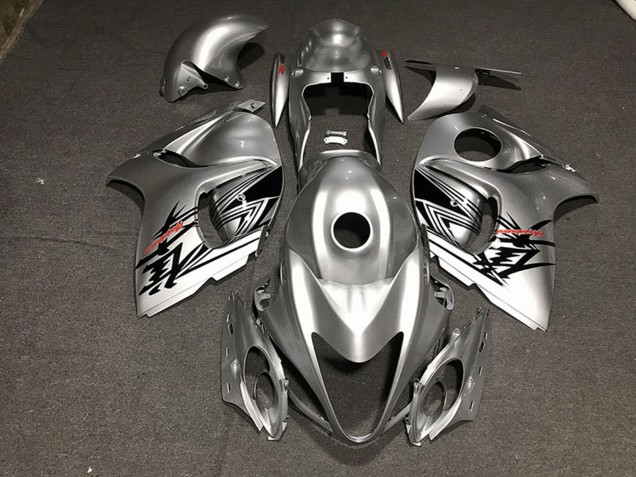 2008-2020 Suzuki GSXR 1300 Motorcycle Fairings - Liquid Silver Red UK Manufacturers