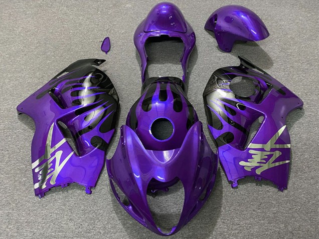 1996-2007 Suzuki GSXR 1300 Motorcycle Fairings - Purple and Black UK Manufacturers
