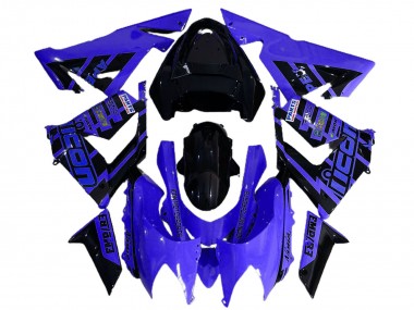2004-2005 Kawasaki ZX10R Motorcycle Fairings - Blue and Black Logo UK Manufacturers