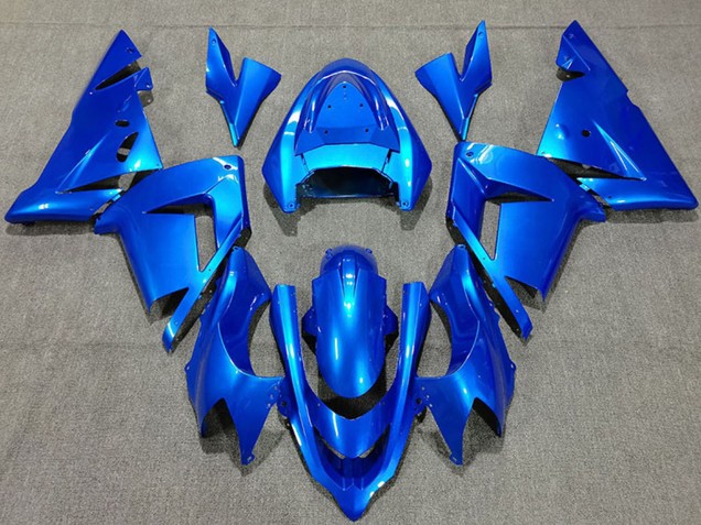2004-2005 Kawasaki ZX10R Motorcycle Fairings - Bright Blue Pearl UK Manufacturers