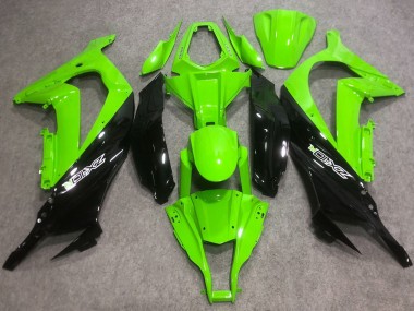 2016-2020 Kawasaki ZX10R Abs Motorcycle Fairings - Green Glossy Black UK Manufacturers