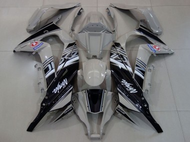 2011-2015 Kawasaki ZX10R Motorcycle Fairings - Grey White Black UK Manufacturers