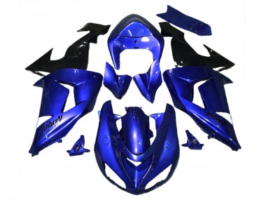 2006-2007 Kawasaki ZX10R Motorcycle Fairings - Blue Black UK Manufacturers