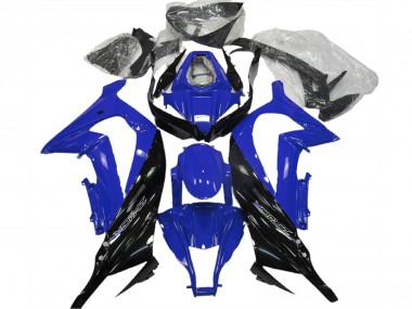 2011-2015 Kawasaki ZX10R Motorcycle Fairing - Blue Glossy Black UK Manufacturers