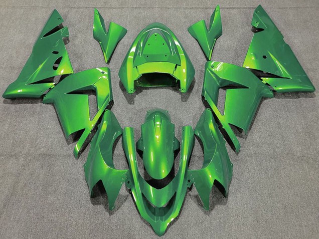 2004-2005 Kawasaki ZX10R Motorcycle Fairings - Glossy Green UK Manufacturers