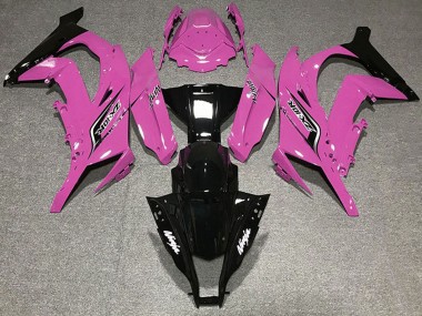 2011-2015 Kawasaki ZX10R Motorcycle Fairings - Pink Glossy Black UK Manufacturers