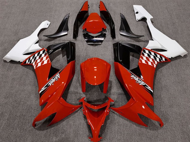 2008-2010 Kawasaki ZX10R Motorcycle Fairings - White Red Black UK Manufacturers