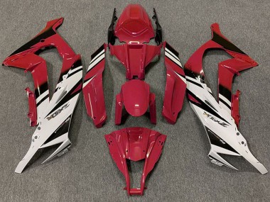 2011-2015 Kawasaki ZX10R Motorcycle Fairings - Maroon Red White Black UK Manufacturers