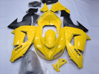 2006-2007 Kawasaki ZX10R Motorcycle Fairings - Yellow Black UK Manufacturers