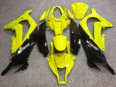2016-2020 Kawasaki ZX10R Motorcycle Fairings - Yellow Glossy Black UK Manufacturers