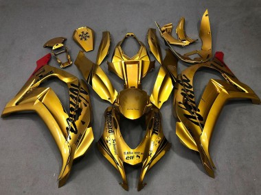 2016-2020 Kawasaki ZX10R Motorcycle Fairings - Gold Black Red UK Manufacturers