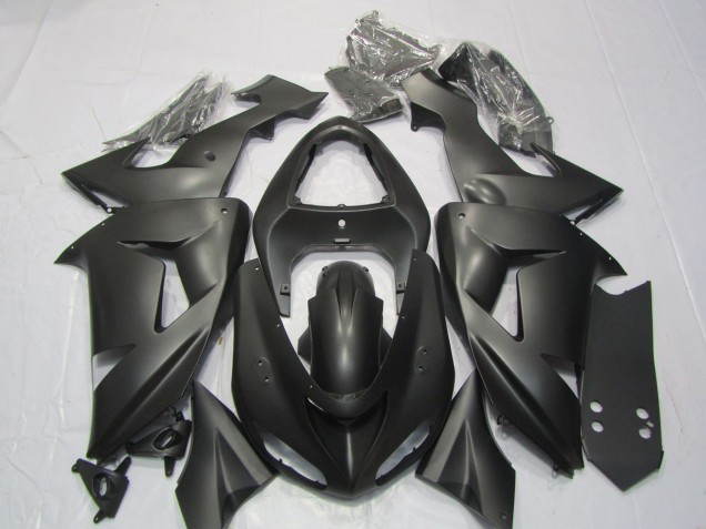 2006-2007 Kawasaki ZX10R Motorcycle Fairings - Matte Black UK Manufacturers