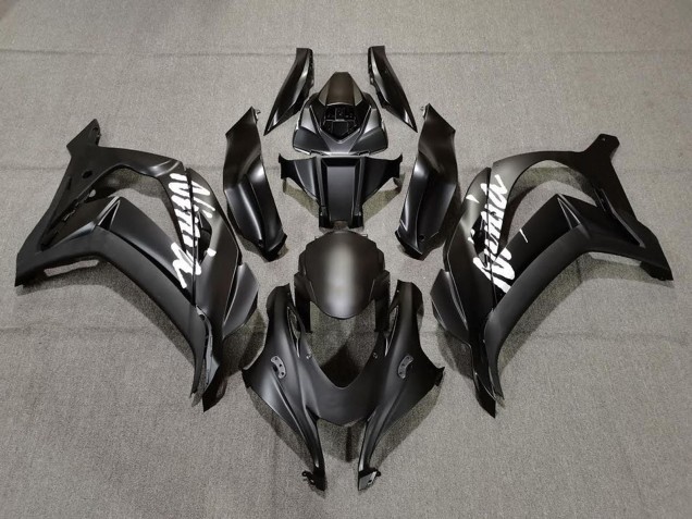 2016-2020 Kawasaki ZX10R Motorcycle Fairings - Matte Black White Ninja UK Manufacturers