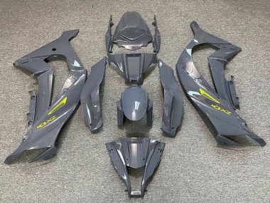 2011-2015 Kawasaki ZX10R Motorcycle Fairings - Nardo Grey Yellow UK Manufacturers