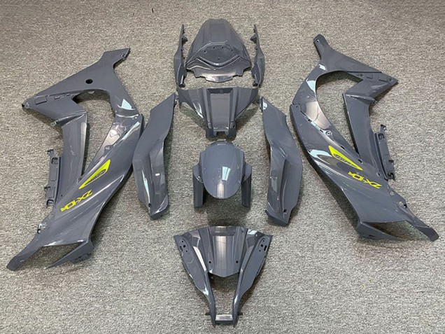 2011-2015 Kawasaki ZX10R Motorcycle Fairings - Nardo Grey Yellow UK Manufacturers