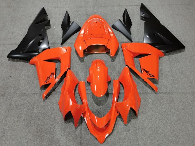 2004-2005 Kawasaki ZX10R Motorcycle Fairings - Orange Black UK Manufacturers