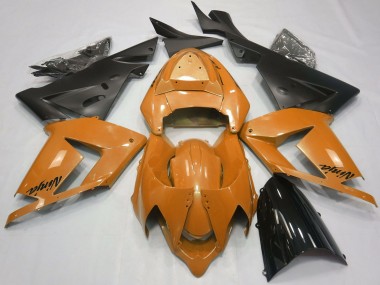 2004-2005 Kawasaki ZX10R Motorcycle Fairings - Pearl Orange Black UK Manufacturers