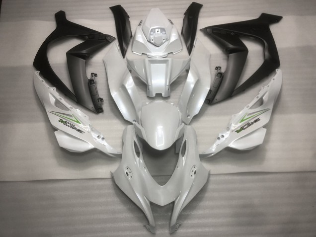 2016-2020 Kawasaki ZX10R Motorcycle Fairings - Pearl White Black Green UK Manufacturers