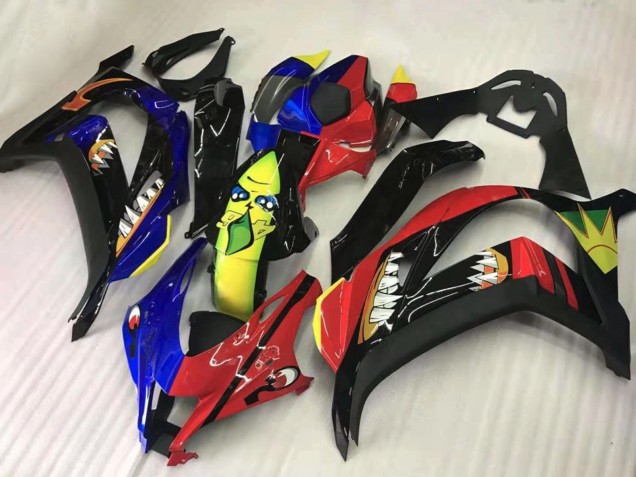 2016-2020 Kawasaki ZX10R Motorcycle Fairings - Red Blue Yellow Black Shark UK Manufacturers