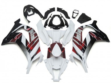 2016-2020 Kawasaki ZX10R Motorcycle Fairings - White Red Black UK Manufacturers