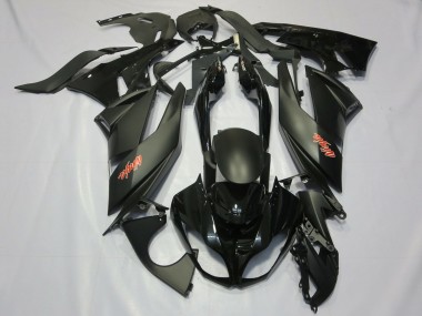 2009-2012 Kawasaki ZX6R Motorcycle Fairings - Matte Black Glossy Black Red Ninja UK Manufacturers