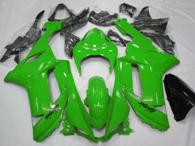 2007-2008 Kawasaki ZX6R Motorcycle Fairings - Glossy Green UK Manufacturers