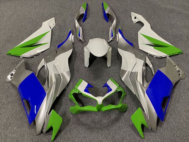 2019-2022 Kawasaki ZX6R Motorcycle Fairings - White Silver Green Blue UK Manufacturers