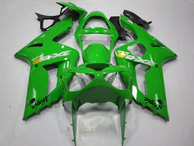 2003-2004 Kawasaki ZX6R Motorcycle Fairings - Green OEM Style UK Manufacturers