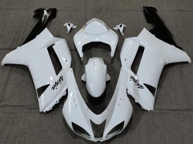 2007-2008 Kawasaki ZX6R Motorcycle Fairings - Plain White Gloss UK Manufacturers