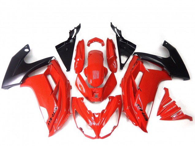 2012-2014 Kawasaki ER6F Motorcycle Fairings - Red Glossy Black UK Manufacturers