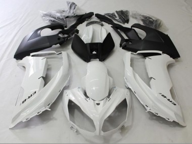 2012-2014 Kawasaki Ninja ER6F Motorcycle Fairings - Glossy White Matte Black UK Manufacturers