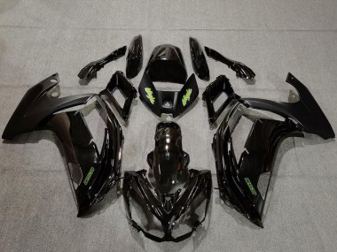 2009-2011 Kawasaki Ninja 650R Motorcycle Fairings - Glossy Black Green UK Manufacturers