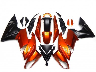 2009-2011 Kawasaki Ninja 650R Motorcycle Fairings - Orange Black UK Manufacturers