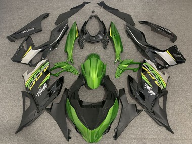 2018-2024 Kawasaki Ninja 400 Motorcycle Fairings - Green Black Gold OEM Style UK Manufacturers