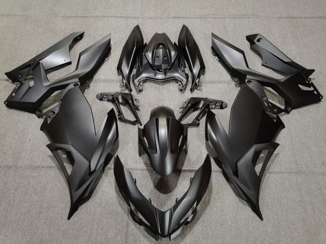 2018-2024 Kawasaki Ninja 400 Motorcycle Fairings - Matte Black UK Manufacturers