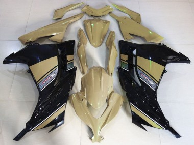 2013-2024 Kawasaki Ninja 300 Motorcycle Fairings - Desert Tan Black UK Manufacturers