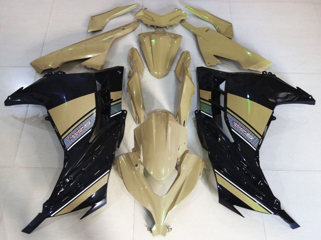 2013-2024 Kawasaki Ninja 300 Motorcycle Fairings - Desert Tan Black UK Manufacturers