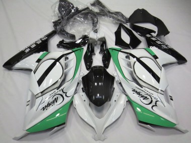 2013-2024 Kawasaki Ninja 300 Motorcycle Fairings - Glossy White Green Black UK Manufacturers