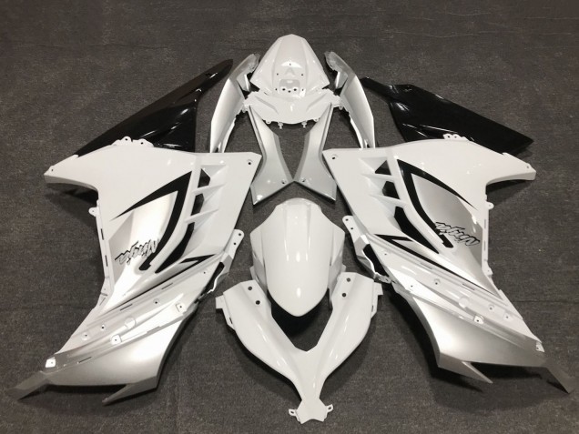 2013-2024 Kawasaki Ninja 300 Motorcycle Fairings - Glossy White Silver Black UK Manufacturers